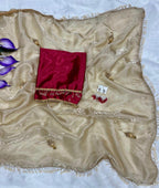 Gold Satin Saree