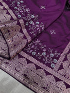Banarasi Silk With Zari Border Saree
