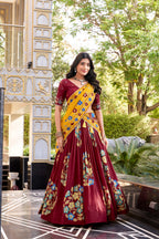 Tasar Silk Lehenga Choli