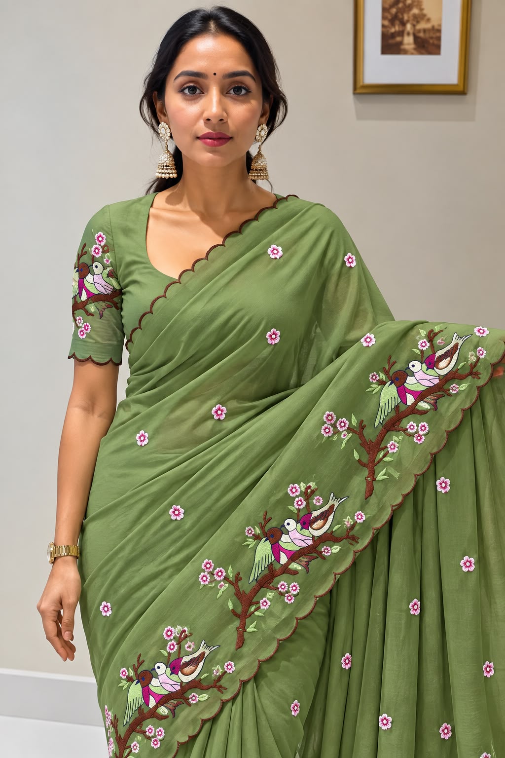 Cocktail Star Georgette Desgin Saree