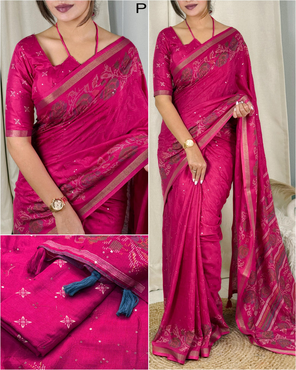 Daftari Mul Cotton Saree