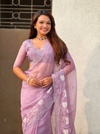 Pure Chanda Kora Silk Saree