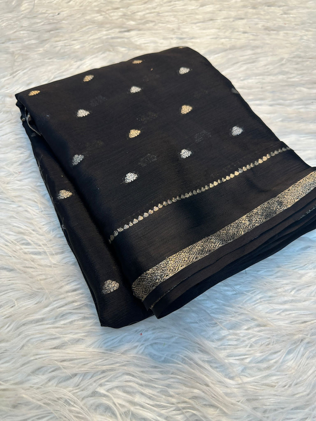 PURE VISCOSE GOLD SAREE