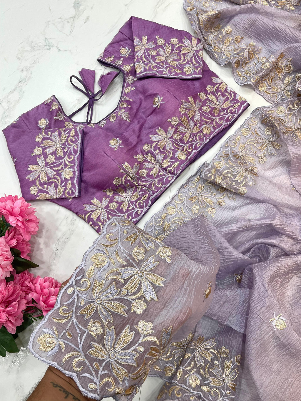 Very Soft nd elegant rich look candy crush Saree