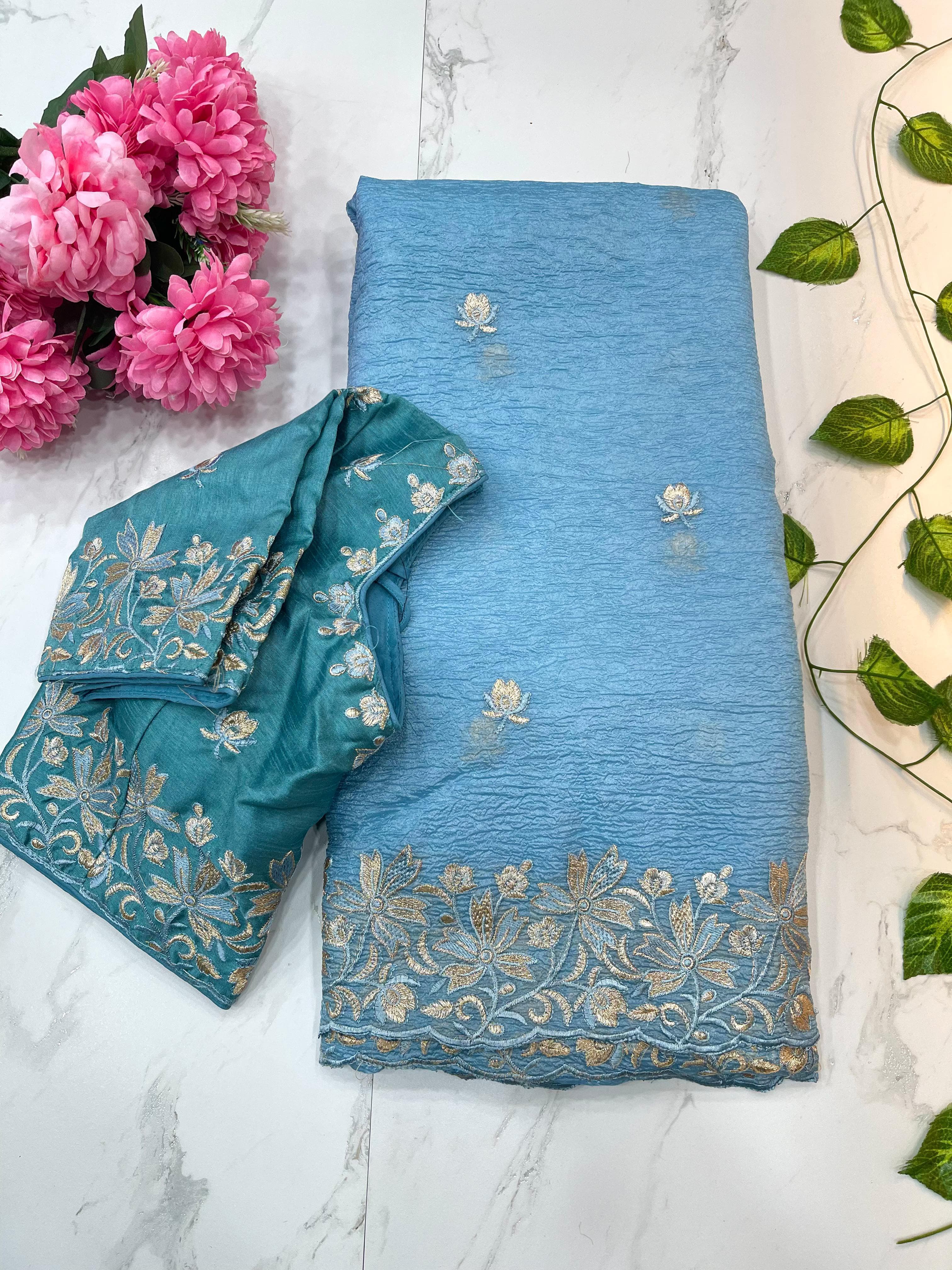 Very Soft nd elegant rich look candy crush Saree