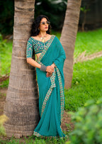 Rajasthani Georgette Laheriya Print Saree