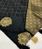New Soft Silk Sartin Pattu Catalog Crom