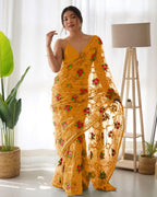Heavy Butterfly Net Most Demanding Saree