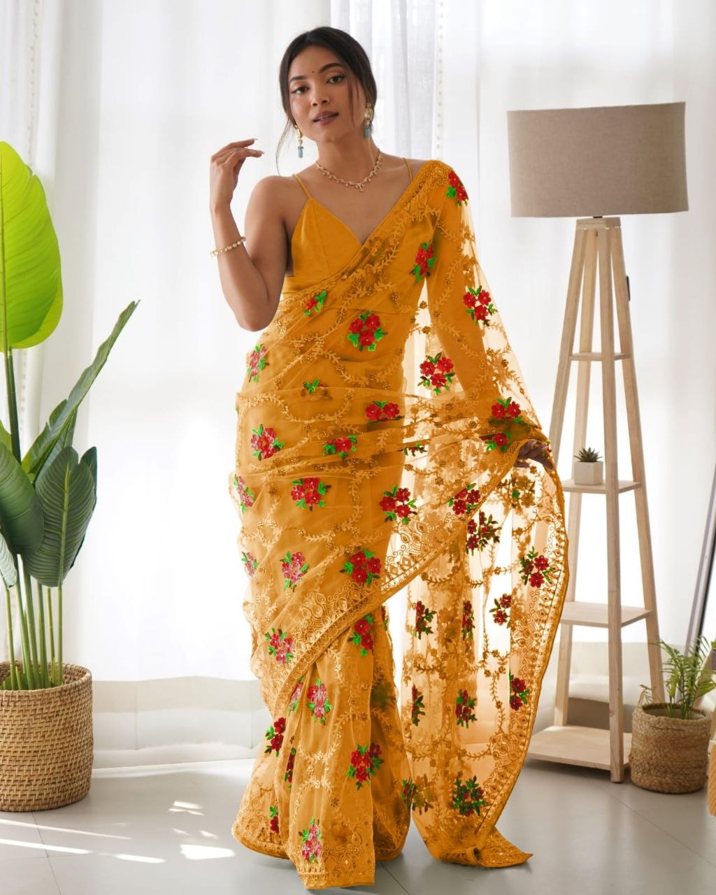 Heavy Butterfly Net Most Demanding Saree