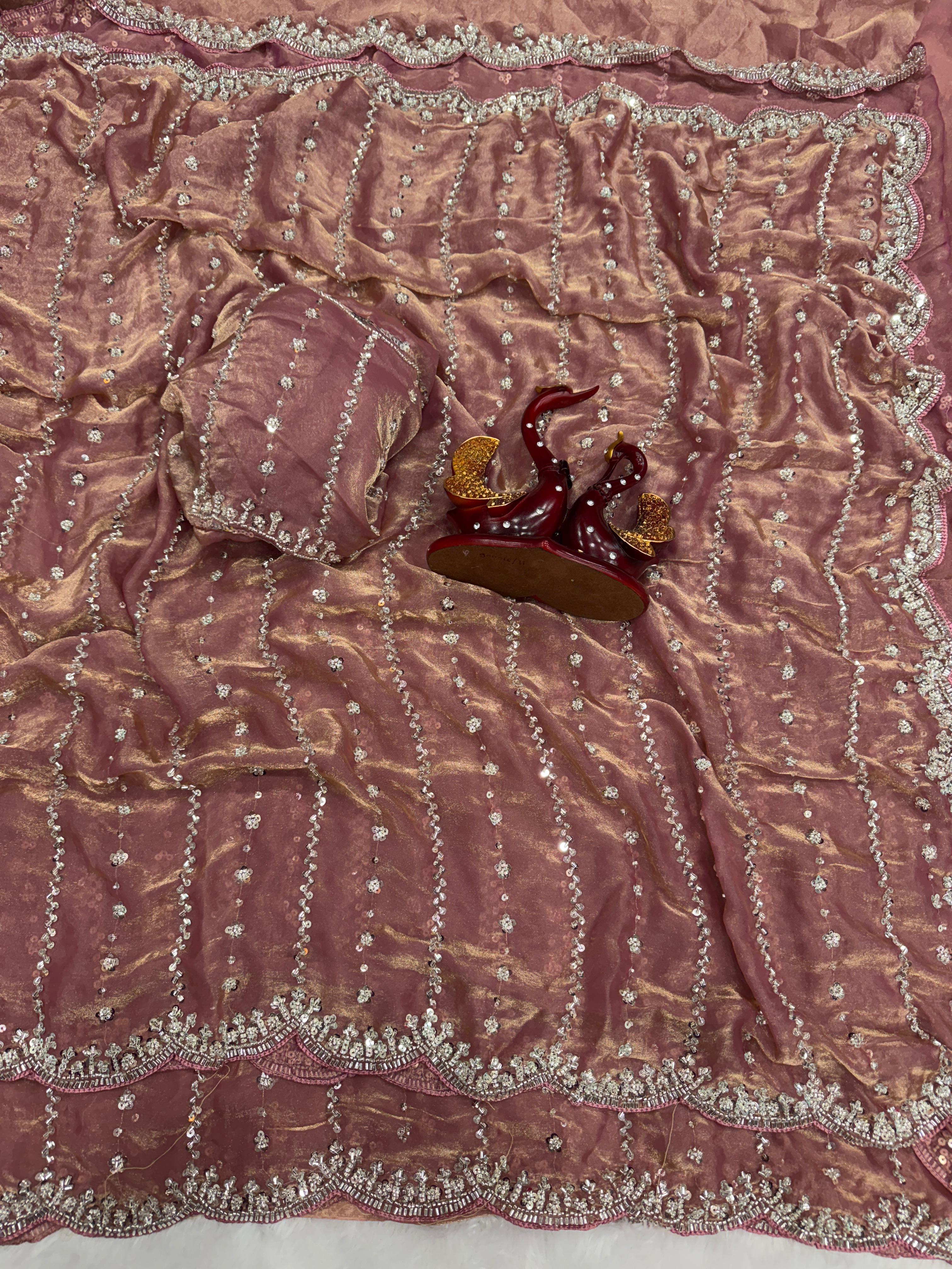 Wedding Perfect Soft Space Silk Saree