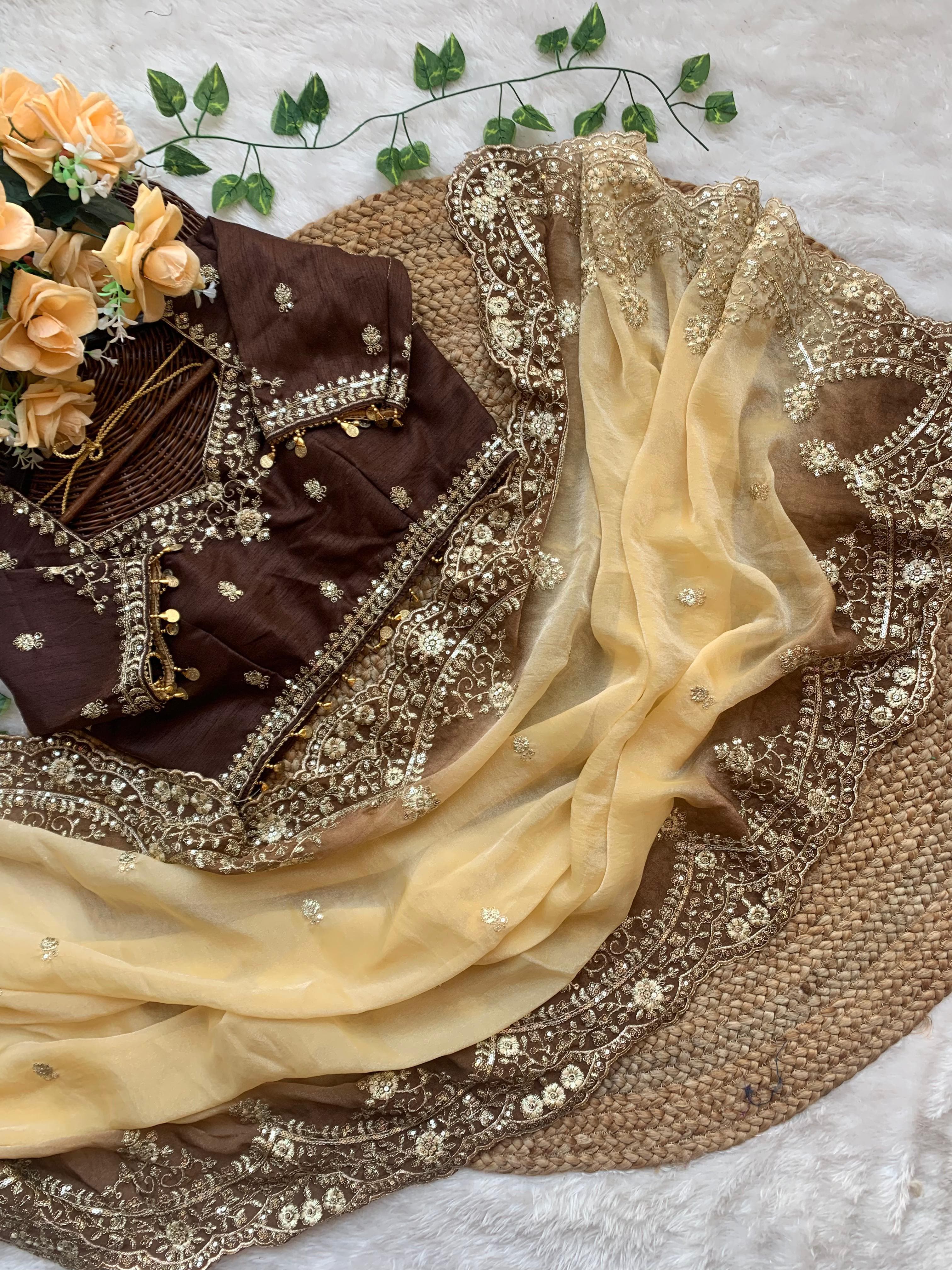 Very soft nd elegant Rich look nc moss pedding fabric Saree