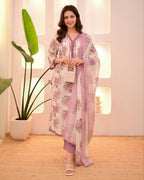 Morgan Sequence Silk Digital Print Kurti