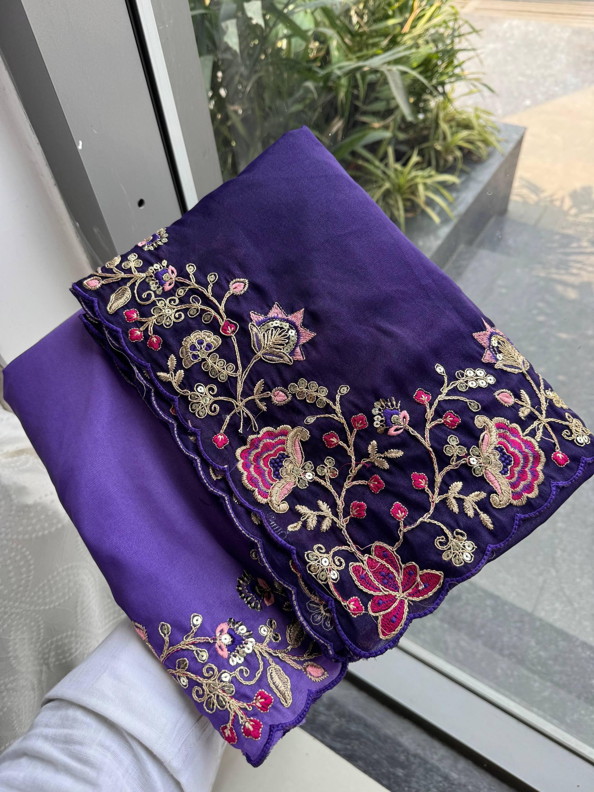 Soft Star Georgette Saree