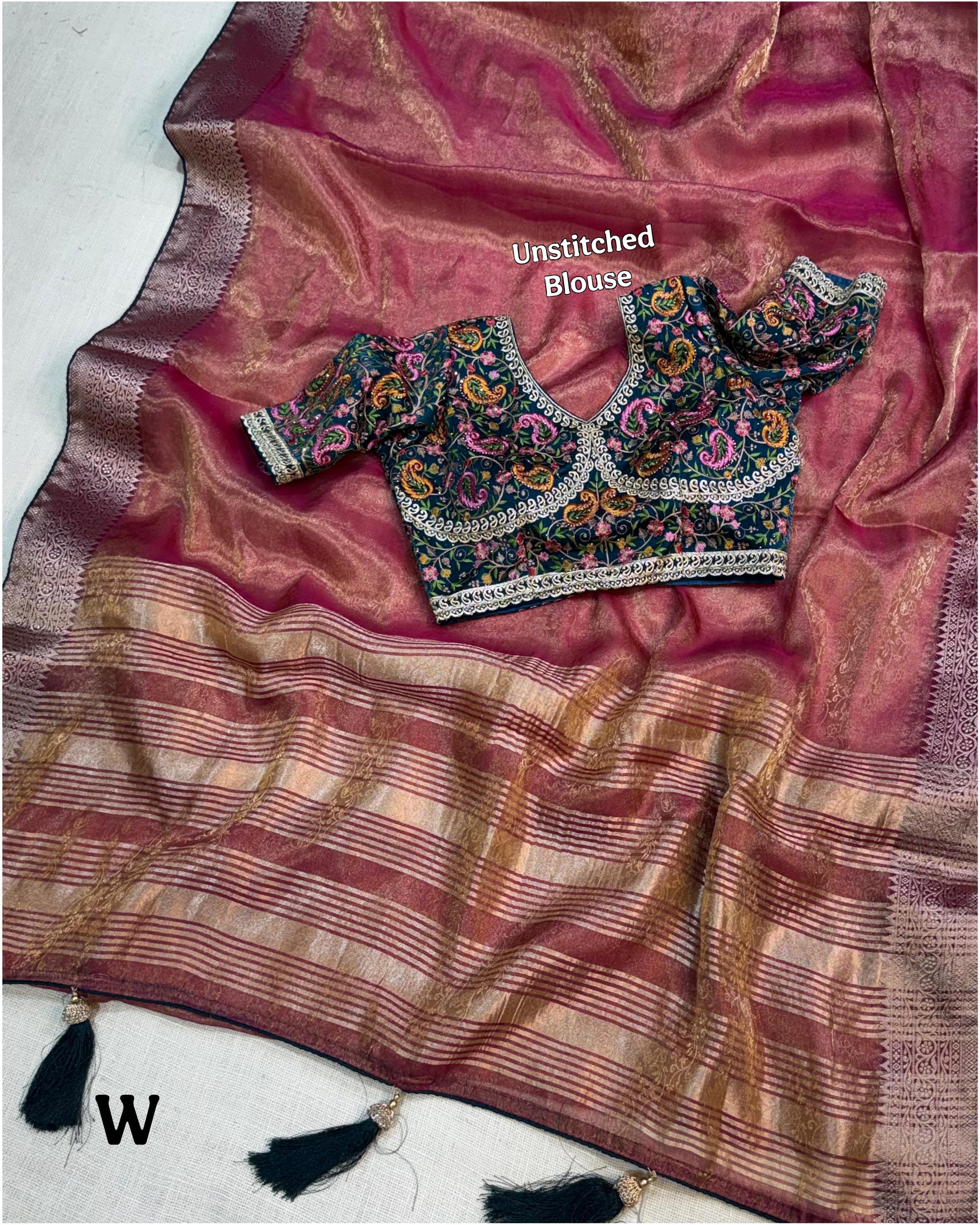 Gadhwal Fandy Silk Saree