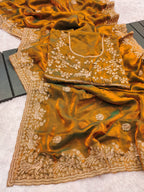 Heavy Fandy Satin Silk Saree
