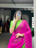 Poly Cotton Lahenga with Multi color