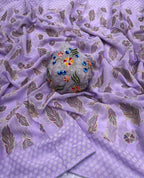 Fall Printe Embroidery Saree