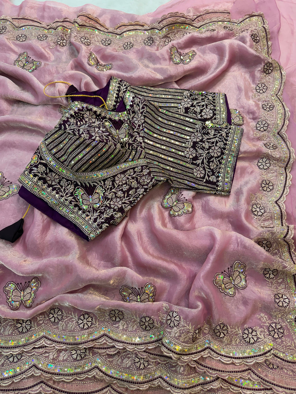 Sabyasachi Inspired Space Silk Premium Saree