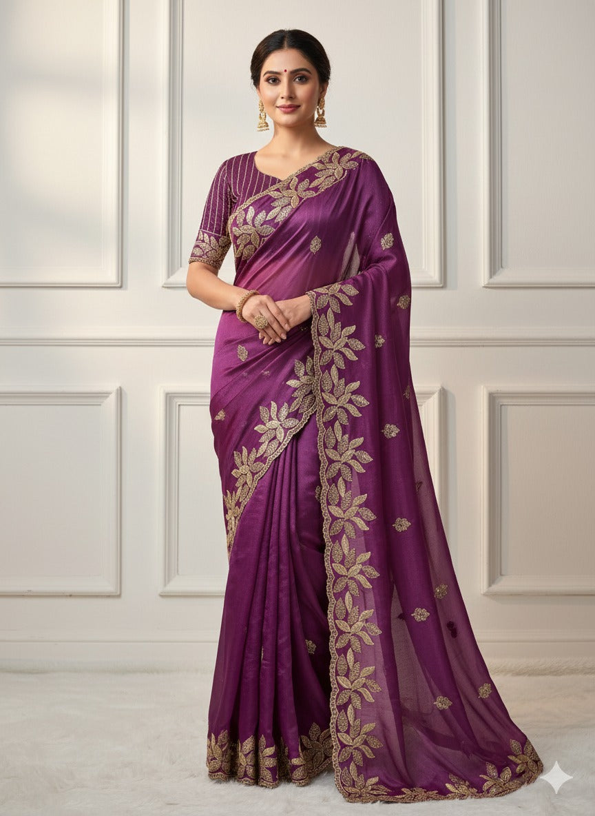 Soft JimmiChoo Silk Saree