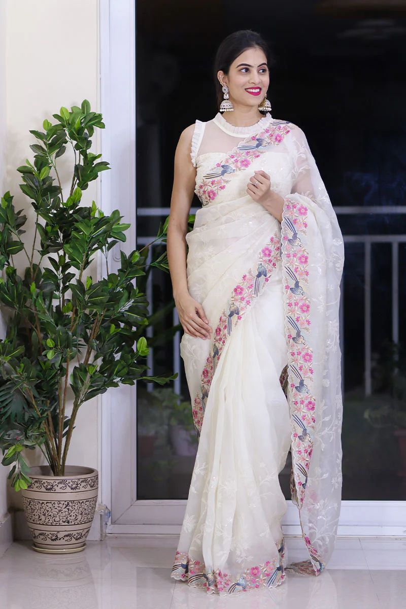 Premium Soft Organza Silk Saree