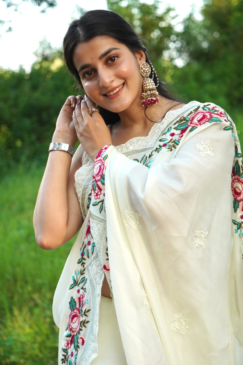 Pure Tussar Silk Saree In Solid Color