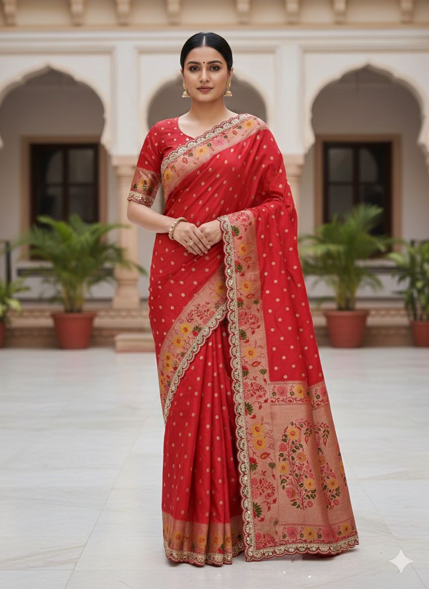 Dola Silk Embroidery Border