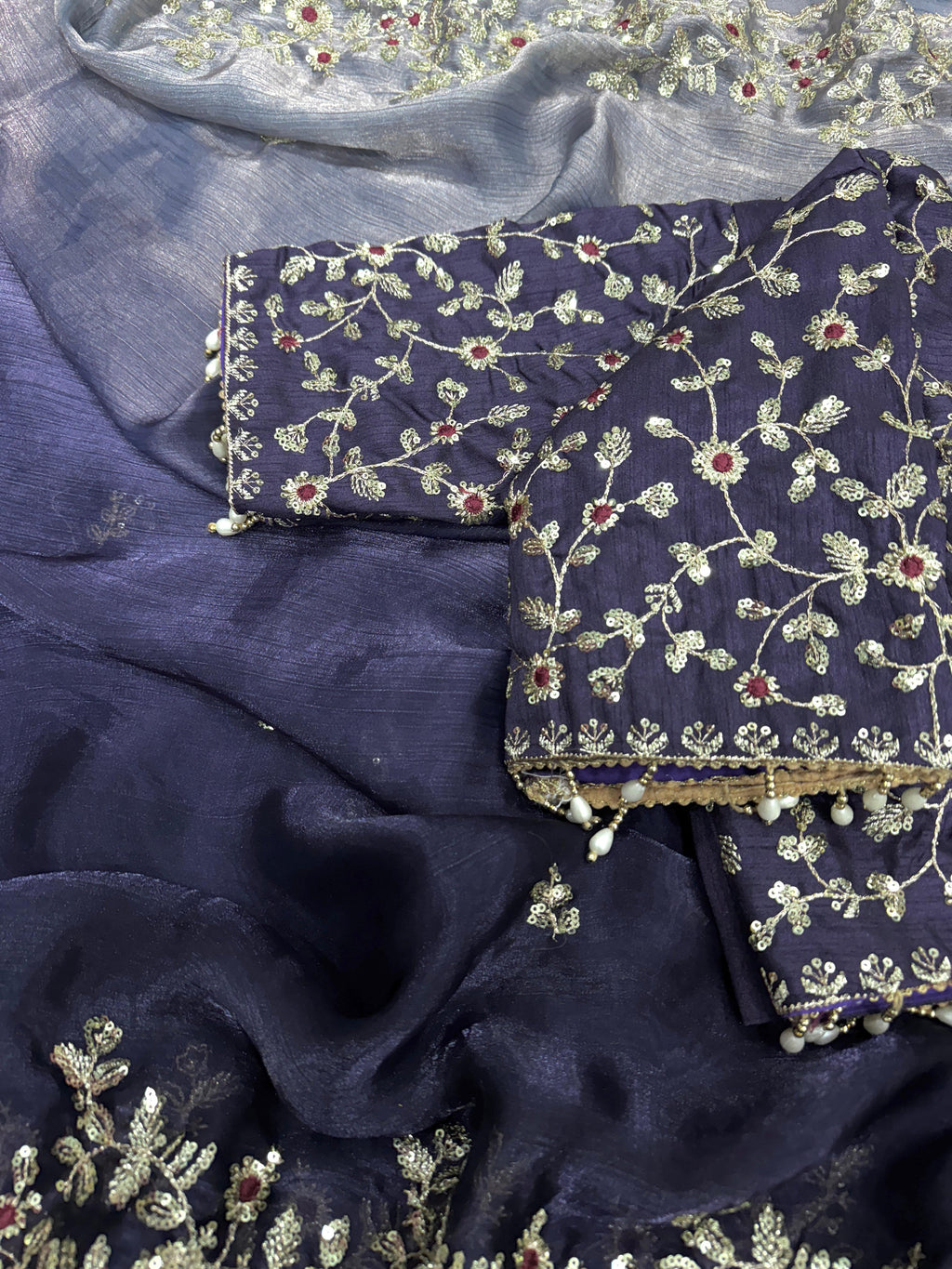 Shaded Color  Soft Frendy Chiffon Saree