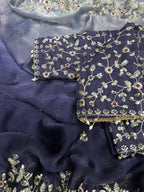 Shaded Color  Soft Frendy Chiffon Saree