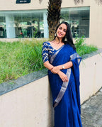 VISCOSE WEAVING PATTERN SAREE