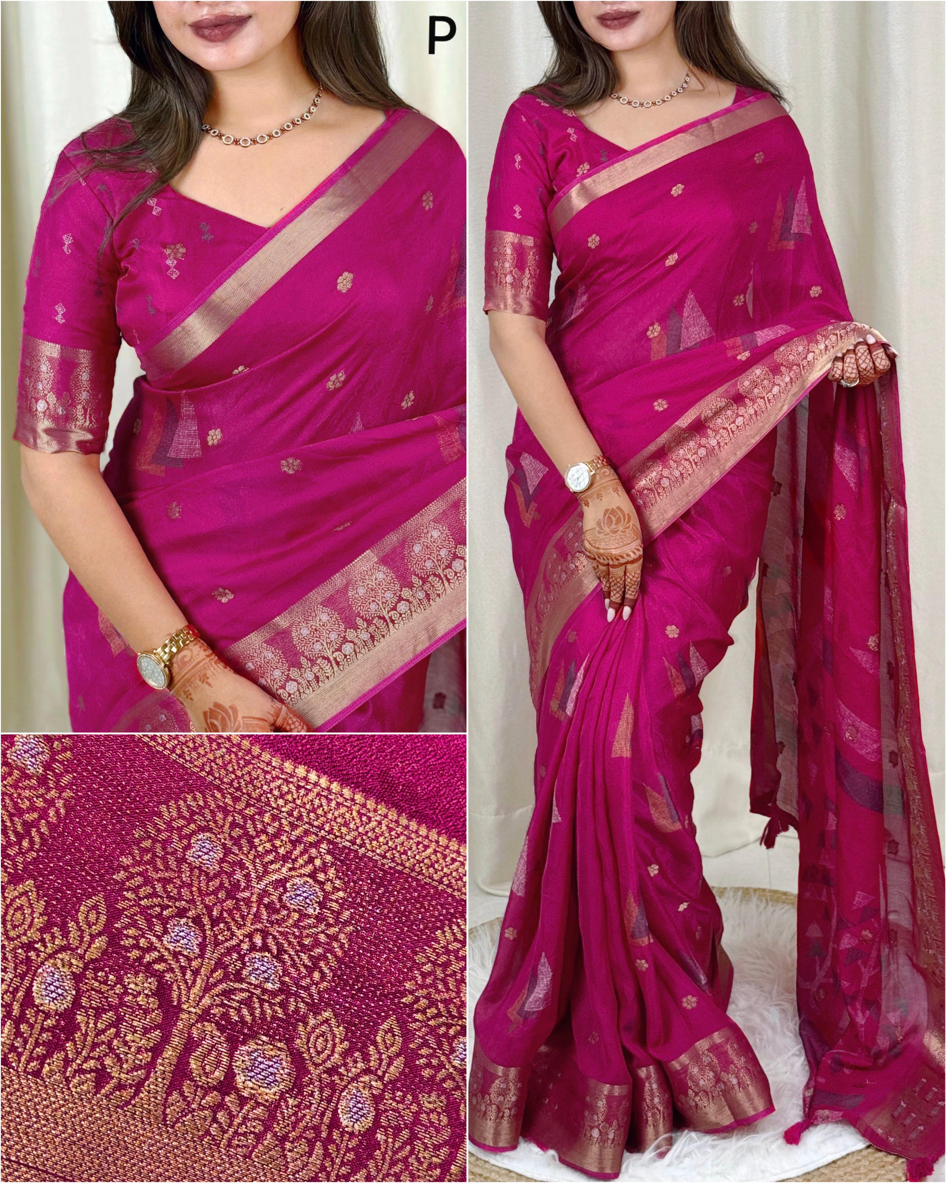 DULL MOSE BEAUTIFUL COLOR SAREE
