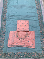 WEDDING WEAR GOREGETTE SAREE