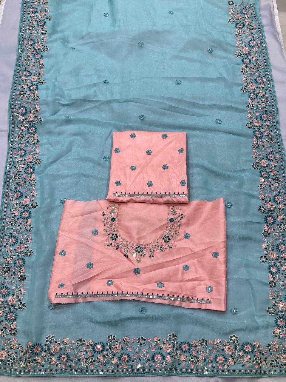 WEDDING WEAR GOREGETTE SAREE