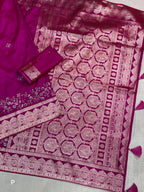 Banarasi Silk With Zari Border Saree
