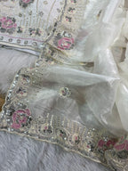 Soft Gold Crushed Saree