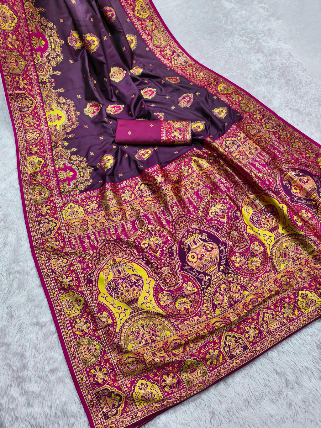 Stunning Pashmina Paithani Silk Saree