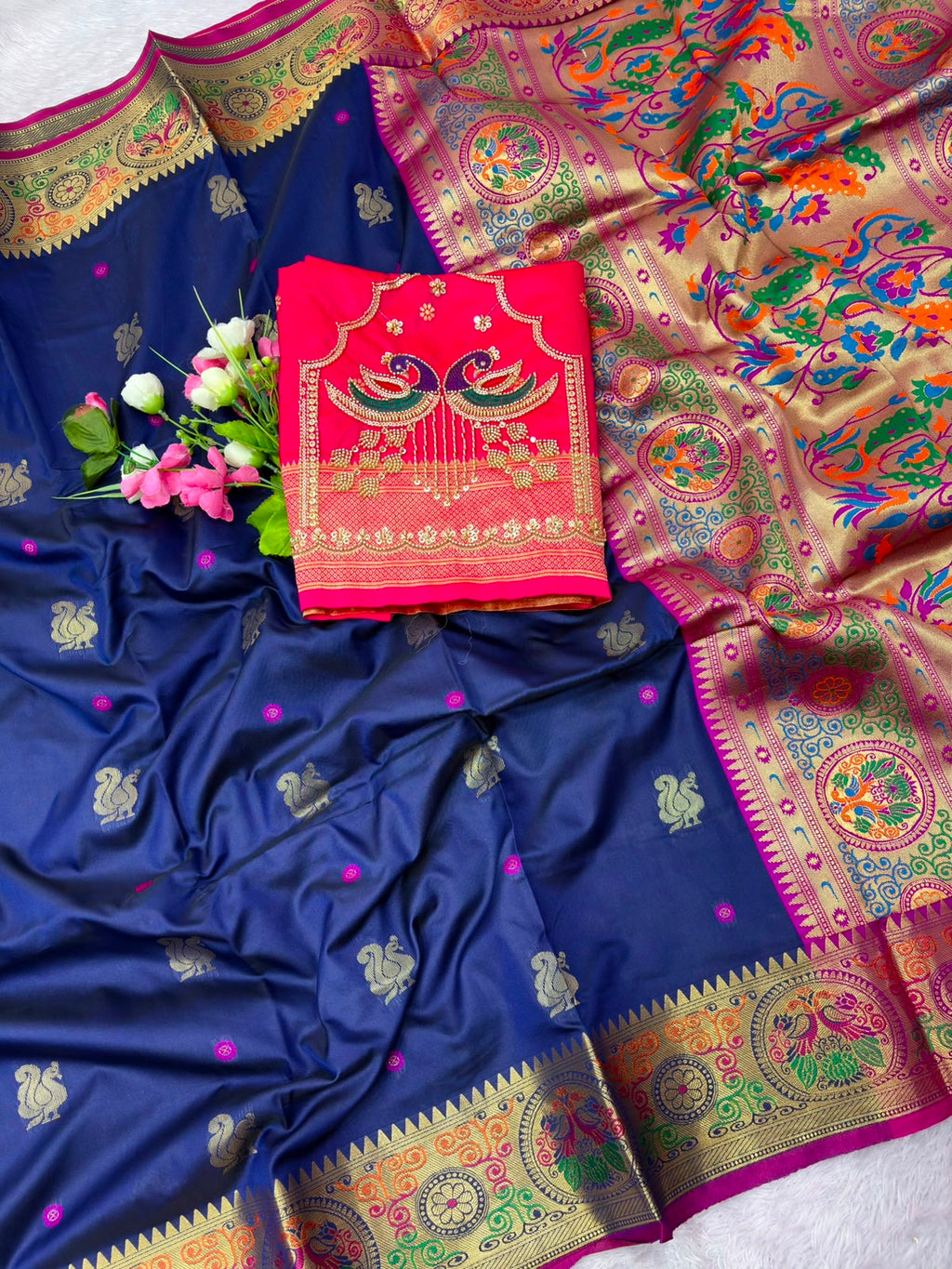 Soft Paithani Silk Saree