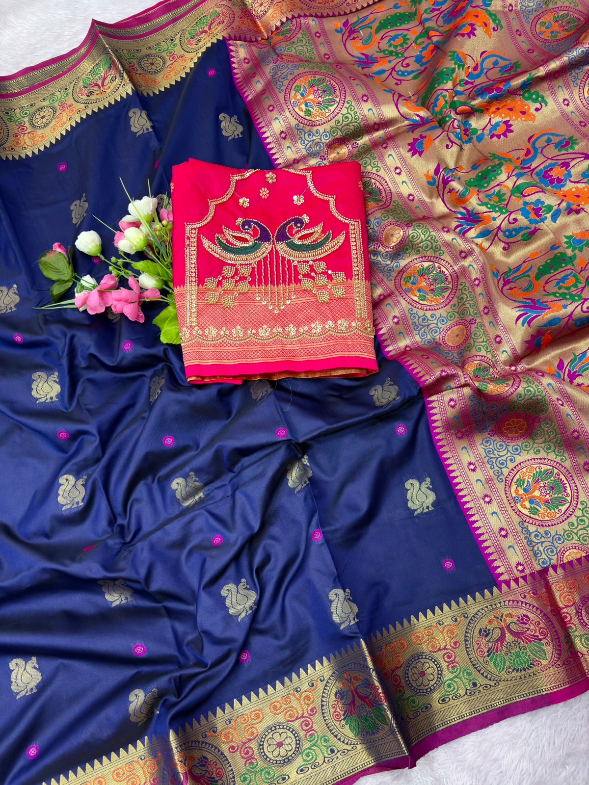 Soft Paithani Silk Saree