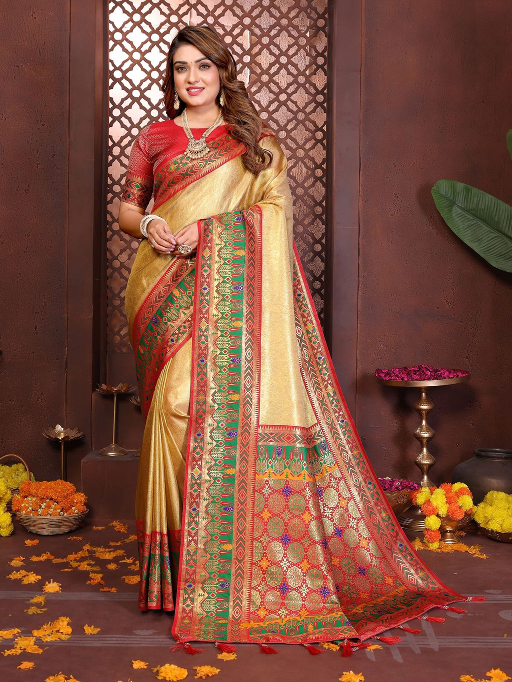Premium Pure Banarasi Tissue Silk Sarees