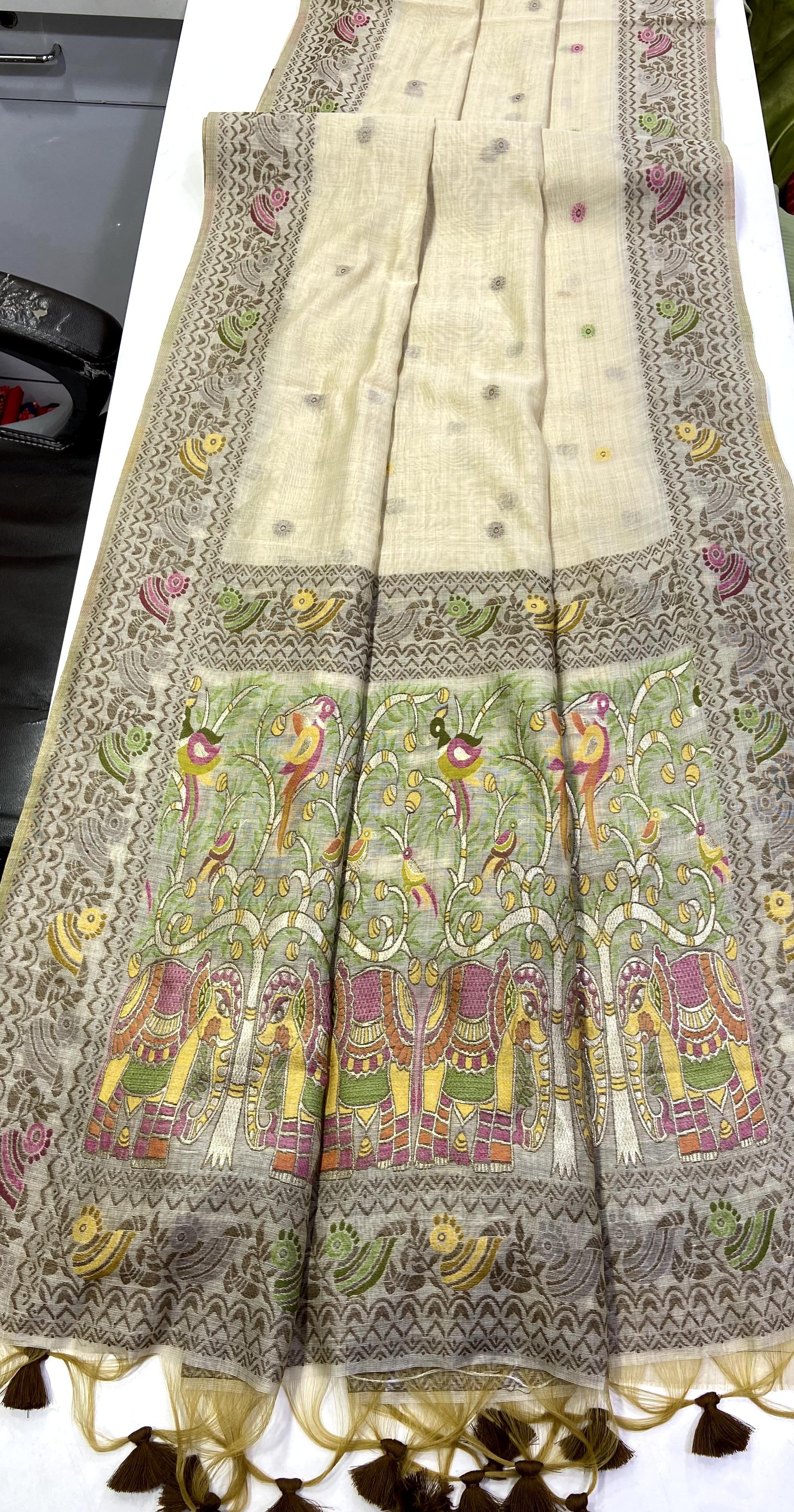 Jamdani Soft woven Saree