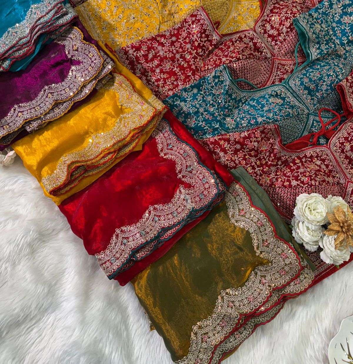 Premium space Silk Sabyasachi Inspired Saree