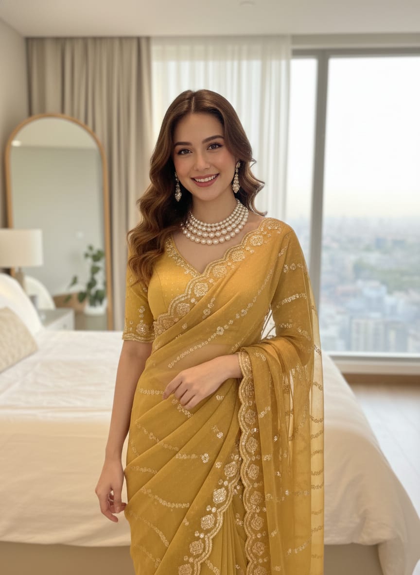 Supriya Sequence Laheriya Saree