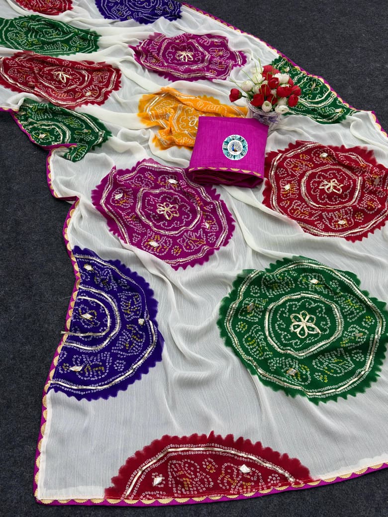 Wow Looking kaci gotta work Designer Saree