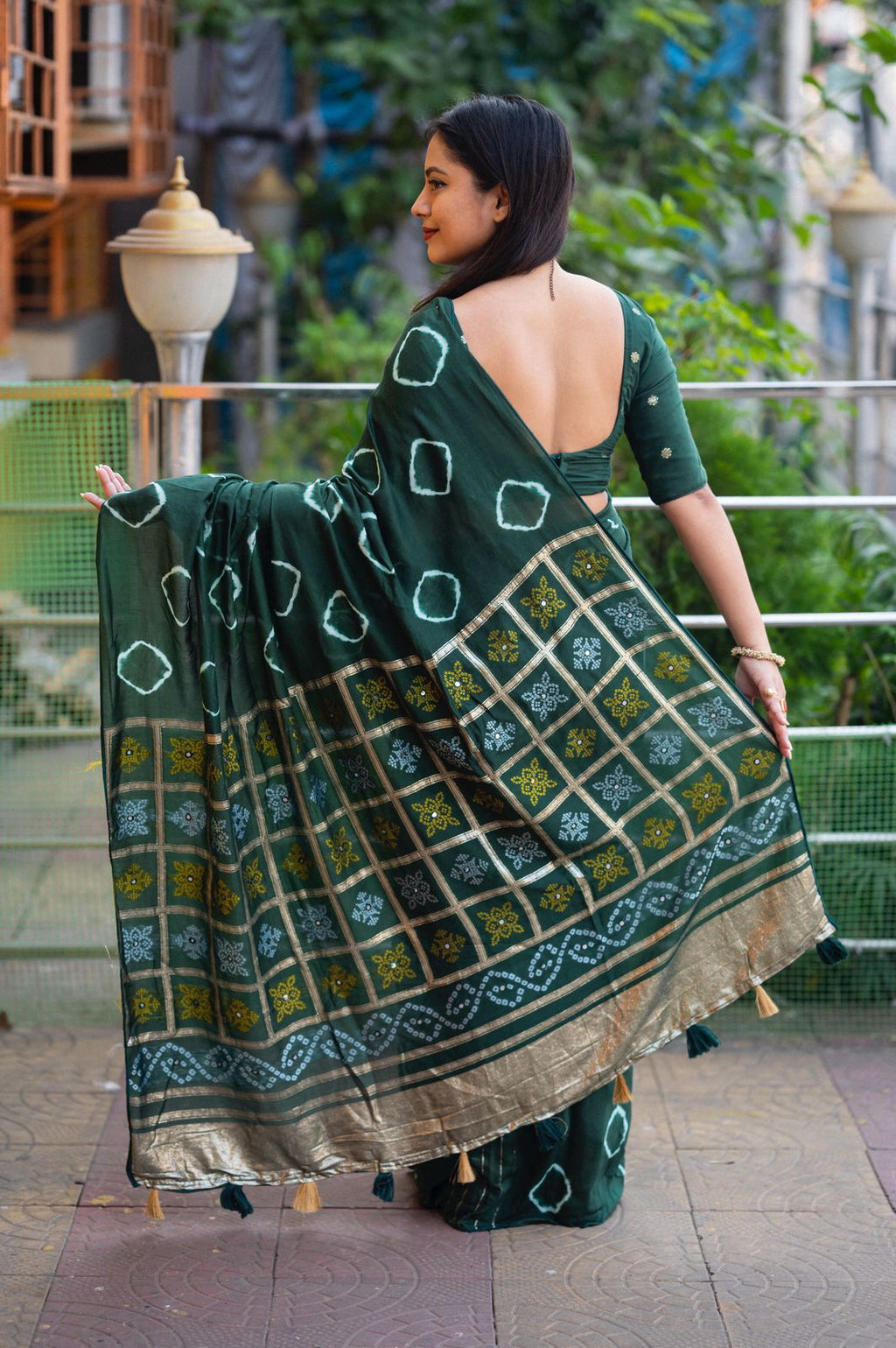 BANDHANI VISCOSE SAREE