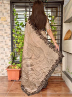 Digital Print Glass Organza Saree