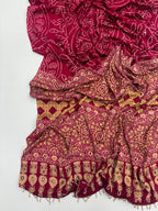 Mirror Work Treding Satin Saree