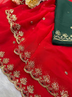 Soft Georgette Sequence Saree