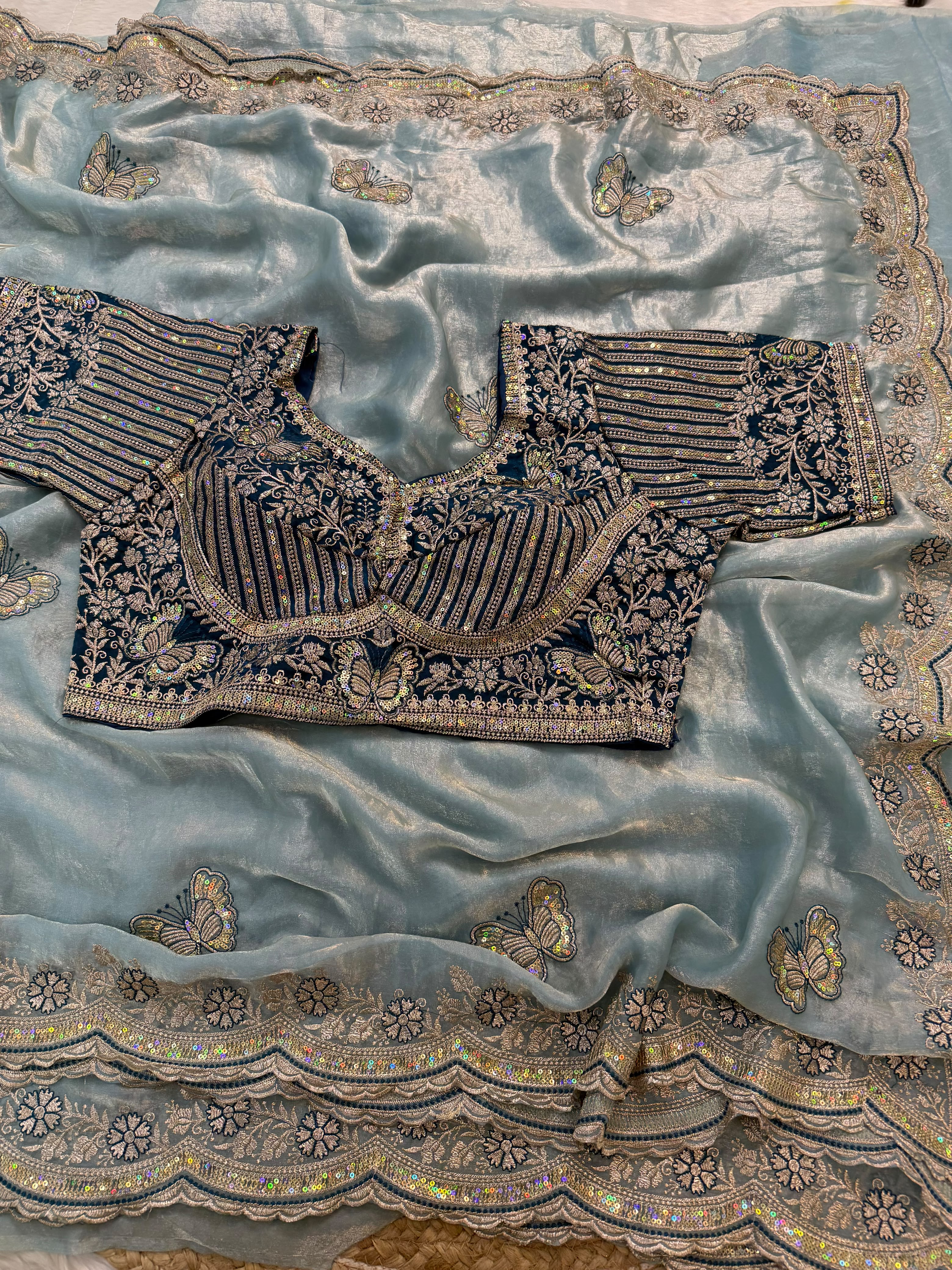 Sabyasachi Inspired Space Silk Premium Saree