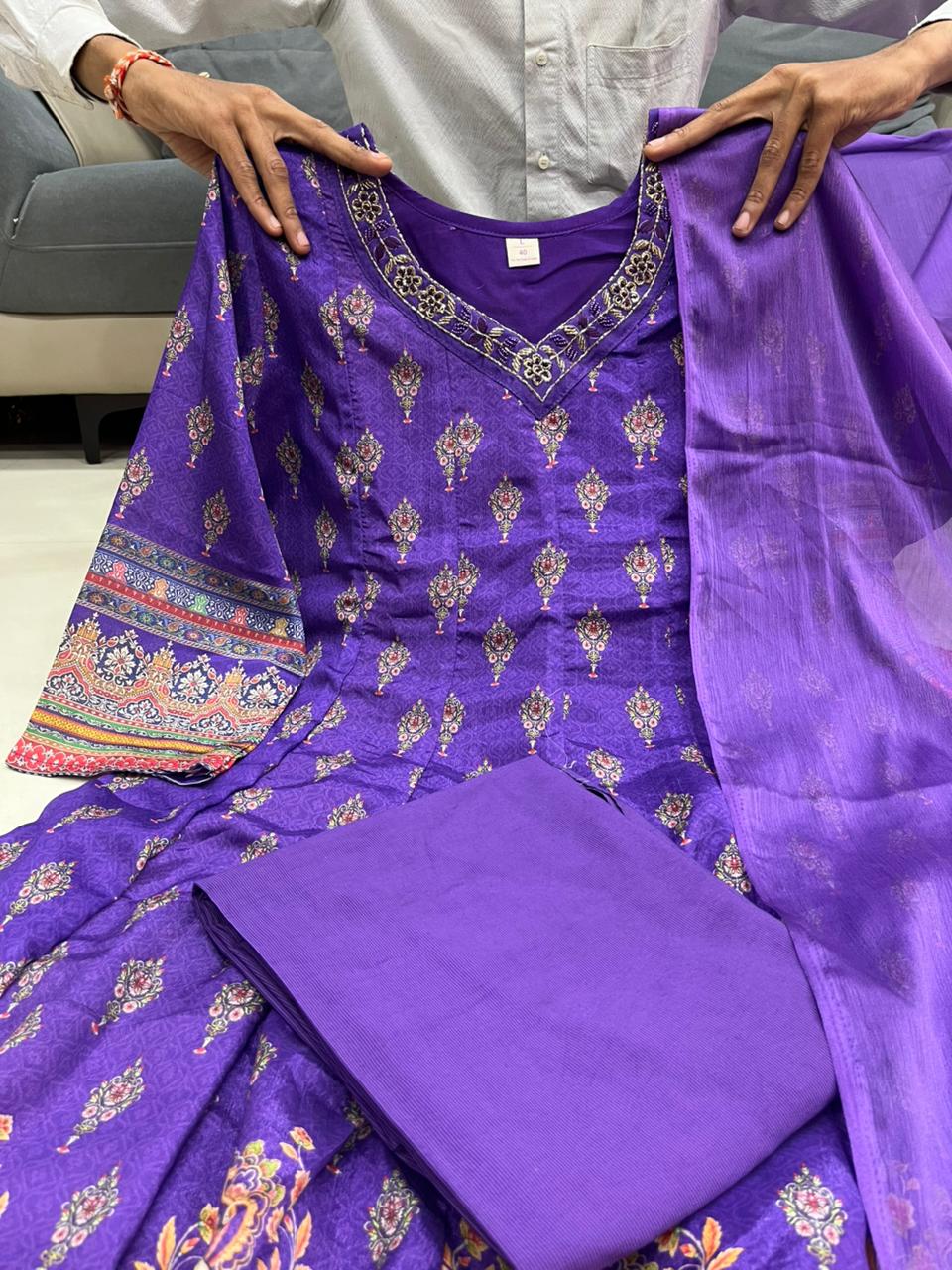 Elegant Anarkali Round Kurti set