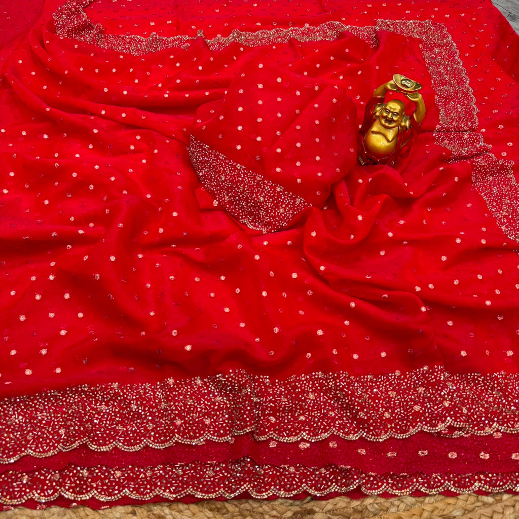 Space Silk Butti Saree