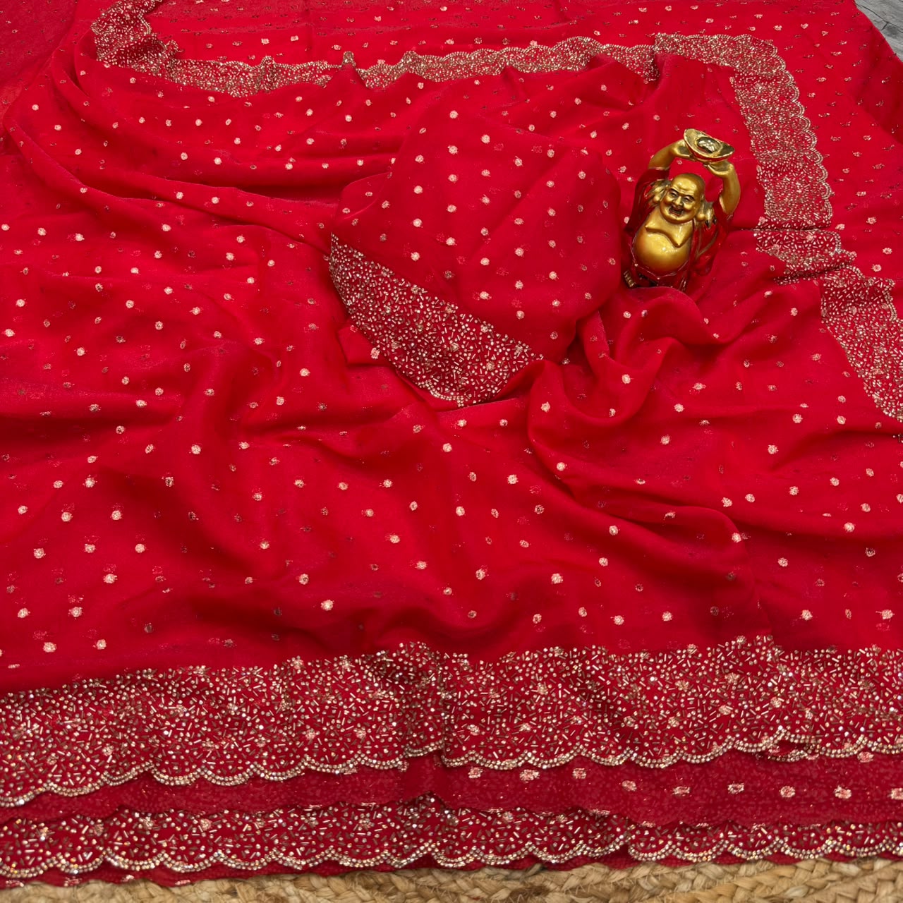 Space Silk Butti Saree